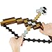 WENHSIN Pixel Mosaic Bow and Arrow Set Plastic Assembled for Kids Birthday Party Pixel Miner Gaming for Minecraft Toys (Brown)