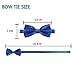 Men's Pre Tied Bow Ties for Wedding Party Fancy Plain Adjustable Bowties Necktie (Light Pink)