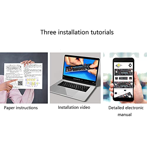 Gearwoo 4Digital DIY Clock Kits, LED Talking Clock Without Speaker