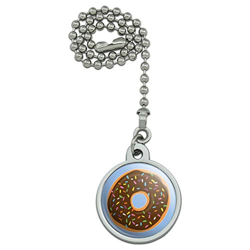 GRAPHICS & MORE Cute Donut Sprinkles Chocolate Icing Ceiling Fan Light Pull Chain