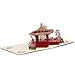 Paper Spiritz Pavilion Pop up Birthday Cards, Graduation,Mother's Day Card Anniversary Wedding, Laser Cut 3D Card all Occasion, Handmade Thank You Greeting Card for Kids