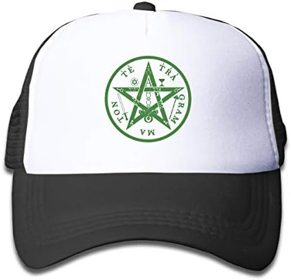 Black Baseball Cap-Pentagram Star Symbol Boys Caps School Snapback Trucker Hats