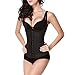WONDER-BEAUTY Latex Waist Trainer Corset Waist Cincher Vest Body Shaper,Black-Adjustable Vest,XXX-Large