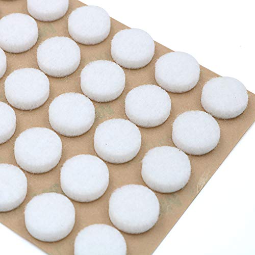 Furniture Felt Pads 3/8" (10mm) Diameter Round 3M Self Adhesive Protects Kitchen Cabinets, Drawers, Desks and Furniture Against Bumps and Scratches 100 Pack - White