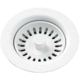 Elkay LKQS35WH DRAIN WITH REMOVABLE White Disposer Strainer, LKQS35