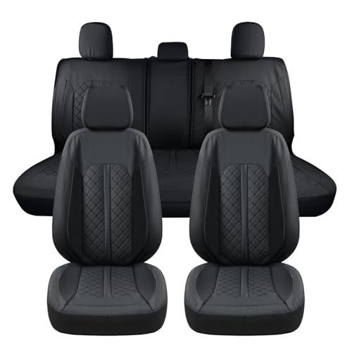Truckiipa Seat Covers for Chevy Silverado, Leather Seat Cover Custom Fit for 20…