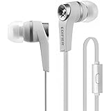 Edifier P275 Headset - Headphones with Mic and Inline Control - Noise-Isolating In-Ear Monitor Earphones - White