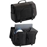 Solo Pulse Collection Messenger Laptop Bag, Holds Notebook Computer up to 16 Inches, Black, PLA501-4