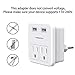 Travel Essentials European Plug Adapter - International Power Adapter with 2 Outlets and 2 USB, Type C Outlet Adaptor Charger for US to Most of Europe EU Iceland Spain Italy France Germany