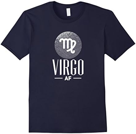 Mens Virgo AF Shirt: Virgo AF T-Shirt | August, September | Funny XL Navy