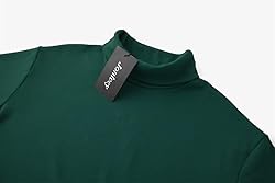jonivey Mens Basic Turtleneck Long Sleeve