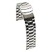 Rerii 22mm Width Stainless Steel Watch Band Strap with Quick-Release Pins for Moto 360 2 46mm / Samsung Gear 2,Gear 2 Neo,Gear 2 Live/LG G Watch W100,R W110,Urbane W150 / Pebble Time & Time Steel