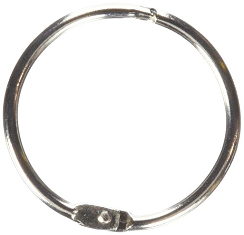 Liroyal 50pcs 30MM Split Key Chain Ring Connector Keychain with Nickel Plated