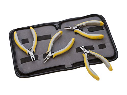 4-Piece Lindstrom EX Plier Kit with EX7490, EX7590, EX7893, and EX8141 Pliers Sidecutters Jewelry Making Tools Jewelry Making