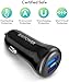 Car Charger, RAVPower 24W/4.8A Dual USB Car Adapter Cigarette Lighter USB Charger for iPhone 11 Pro Max XS XR XS Max 8 7 Plus, Galaxy S9 S8 S7 and Android Devices
