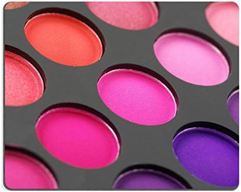 Smoomfly Mouse Pad Natural Rubber Mousepad IMAGE ID: 9098922 Palette of colorful eye shadow close up Full frame