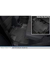 maxfloormat Piso Esteras para Jeep Wrangler Unlimited (2014   2016), juego completo (Negro)