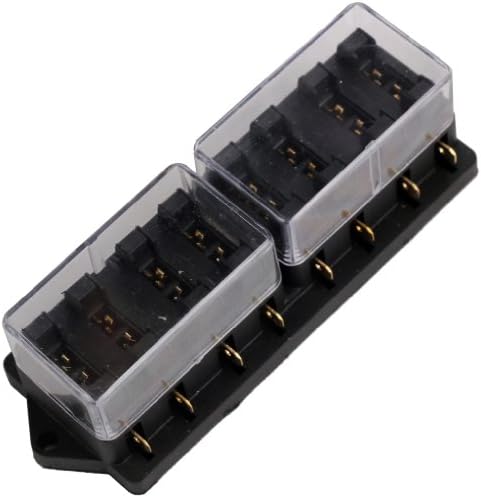 DC12V 8 Way Car Auto Circuit Blade Fuse Box Holder ATC for Middel Size Blad