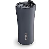 Sttoke Leakproof Ceramic Reusable Coffee Cup 16 Oz - Slated Grey