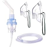 Compressor System Cool Mist Inhaler Masks Breathing Mouthpieces for Adults and Children