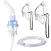 Compressor System Cool Mist Inhaler Masks Breathing Mouthpieces for Adults and Children