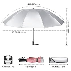 G4Free UPF 50+ UV Protection 54 Inch Large Reverse
