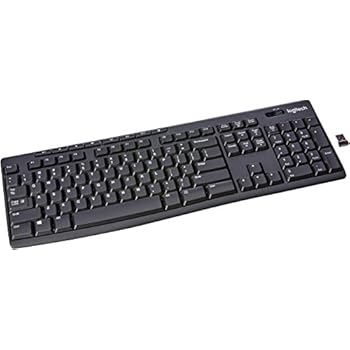 Logitech MK710 Wireless Keyboard and Mouse Combo — Includes Keyboard and Mouse, Stylish Design, Built-In LCD Status Dashboard, Long Battery Life