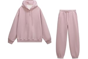 YUSHE Three Piece Sets for Women | Cotton Rich Sweatshirt and Jogger with Lightweight Puffer Jacket | Winter Cord Sets