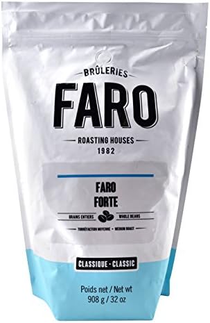 Faro Roasting House Faro Forte Espresso Blend Whole Coffee Beans 2lb, Classic Delicious Neapolitan Blend Coffee, Creamy, Chocolate Caramel Aromas - Fresh Medium Roast Whole Bean Coffee (2 Pound Bag)