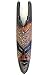 OMA African Mask Wall Hanging Wooden Hand Crafted Good Fortune Lucky Fire Tiki Mask Statue Large Size