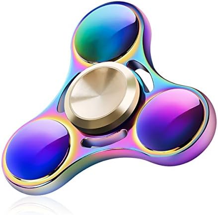 DODOTECH Anti-Anxiety Premium Quality EDC Fidget Spinner High Speed Hand Spinner Toys for Kids &amp; Adults Stress Reducer Relieves ADHD Anxiety and Boredom Steel Ball Bearing - Black