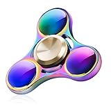 DODOTECH Anti-Anxiety Premium Quality EDC Fidget Spinner High Speed Hand Spinner Toys for Kids & Adults Stress Reducer Relieves ADHD Anxiety and Boredom Steel Ball Bearing - Black