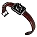 OUHENG Compatible with Apple Watch Band 42mm 44mm, Genuine Leather Band Replacement Compatible with Apple Watch Series 4 Series 3 Series 2 Series 1 (42mm 44mm) Sport and Edition, Brown