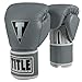 Title Boxing TITLE Limited Pro Style Leather Training Gloves, Grey/Silver, 16 oz