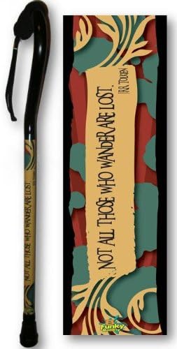 Adjustable Walking Cane Tolkien Hobbit Quote