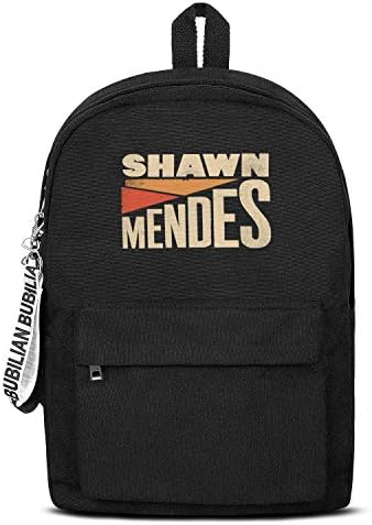Bag Fashion Durable Canvas Rucksack Shawn-Mendes-Logo- College Student for Men Women and Kids