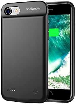 iPhone 6 / 6S Battery Case, Seekpow Ultra Slim Extended Battery Case for iPhone 6 / 6s (4.7 inch) 2800mAh Extended Battery Pack Power Cases -Black