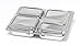 PlanetBox LAUNCH Eco-Friendly Stainless Steel Bento Lunch Box with 3 Compartments for Adults and Kids - Blue Sleeve with Star Map Magnets
