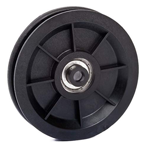 Cable Pulley with Spacers - Diameter 3.54in / 90mm One Bearing Pulley for Gym Equipment Machine, Garage Doors Repair, Clothesline