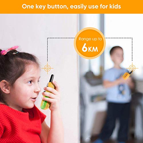 Walkie Talkies for Kids, Cakie 22 Channel FRS/GMRS 2 Way Radio (up to 3.7 Miles) UHF Hand-held Toys for Boys and Girls Age 3 4 5 6 7 8 9