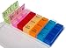 PuTwo 7-Day Pill Organizer, Weekly Rainbow Pill Case with 21 Compartments, Detachable Medicine Organizer 3 Times a Day