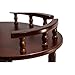 Home Source Industries AF9712 Decorative Phone Stand with 3 Shelves, Mahogany