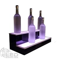 LED Baseline 2 Step Bar Shelf Bottle Glorifier 24" Ships Next Business Day IF Ordered Before 10AM