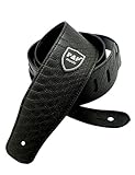 Serpentine Adjustable length Guitar Strap, PU Leather Strap For Electric Guitar, Acoustic Guitar and Bass