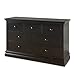 Westwood Design Pine Ridge/Stone Harbor 7 Drawer Double Dresser Chest, Black