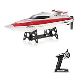 GoolRC GC001 Remote Control Boat 2.4GHz 30km/h High Speed Electric 360 Degree Flipping RC Boat Perfect Toy for Pools and Lakes