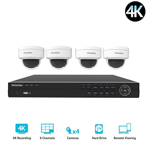 LaView LV-KNG968E84D8-T3 8 Channel Home Security System