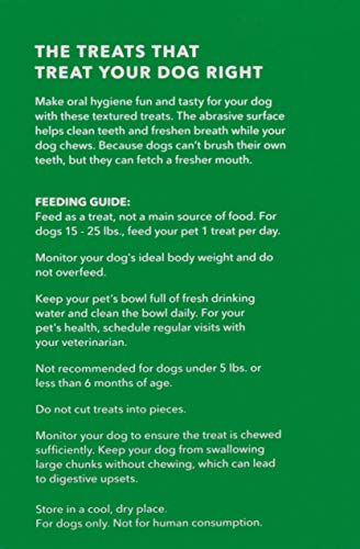Amazon Brand - Wag Dental Dog Treats to Help Clean Teeth & Freshen Breath - Small, Unflavored, 2.25 pounds - Image 3