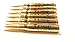 Lock and Load 30-Caliber Bullet Pen - Metal Refillable Brass Color - German Ink Swiss Refill (Trump)