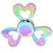 Fidget Spinner Rainbow Hand Spinning Toy EDC Focus Stress Reducer Toy Perfect for Girls Gift (Rainbow Heart)